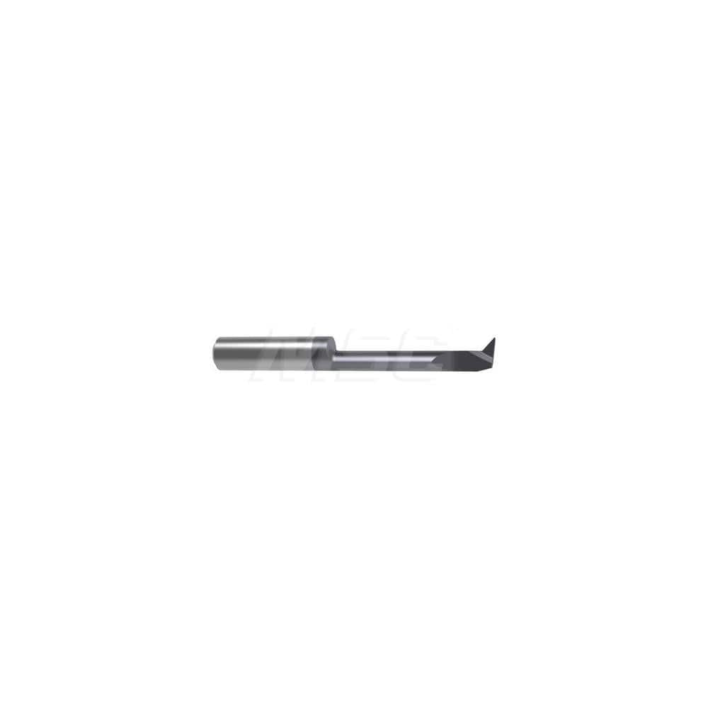 Internal Boring Bar: 0.315″ Min Bore, 1.063″ Max Depth, Right Hand Cut, Carbide 2.0472″ OAL, 0.0079″ Corner Radius