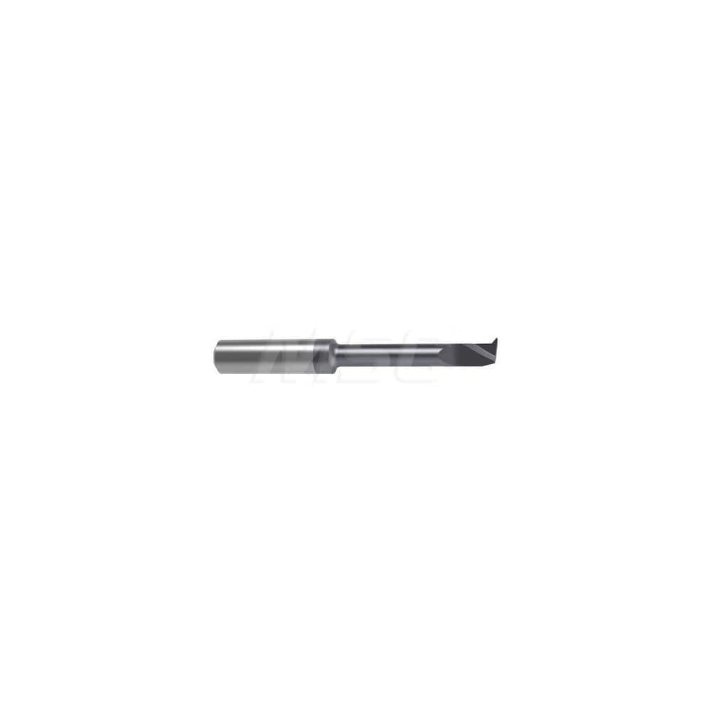 Internal Boring Bar: 0.2756″ Min Bore, 1.063″ Max Depth, Right Hand Cut, Carbide 2.0472″ OAL, 0.0039″ Corner Radius