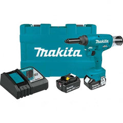 Makita - Cordless Riveters Fastener Type: Cordless Electric Riveter Closed End Rivet Capacity: All up to 1/4 - A1 Tooling