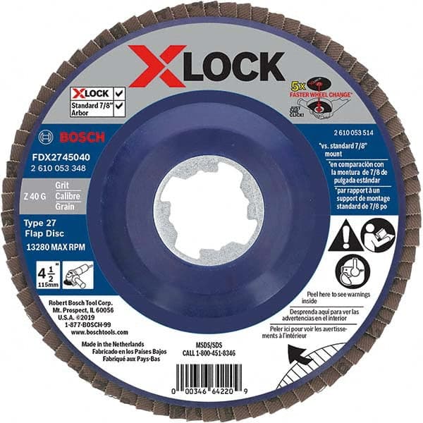 Bosch - Flap Discs Abrasive Type: Coated Flap Disc Type: Type 27 - A1 Tooling