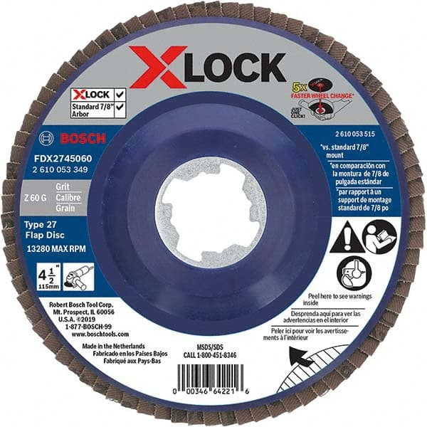 Bosch - Flap Discs Abrasive Type: Coated Flap Disc Type: Type 27 - A1 Tooling