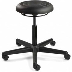 Bevco - Swivel & Adjustable Stools Type: Adjustable Backless Stool Base Type: Black Nylon Base - A1 Tooling