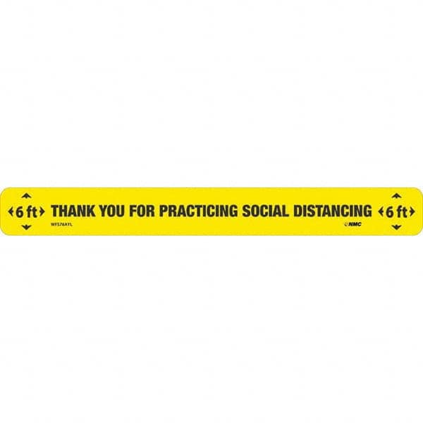 NMC - "Thank You for Practicting Social Distancing" Adhesive-Backed Floor Sign - A1 Tooling