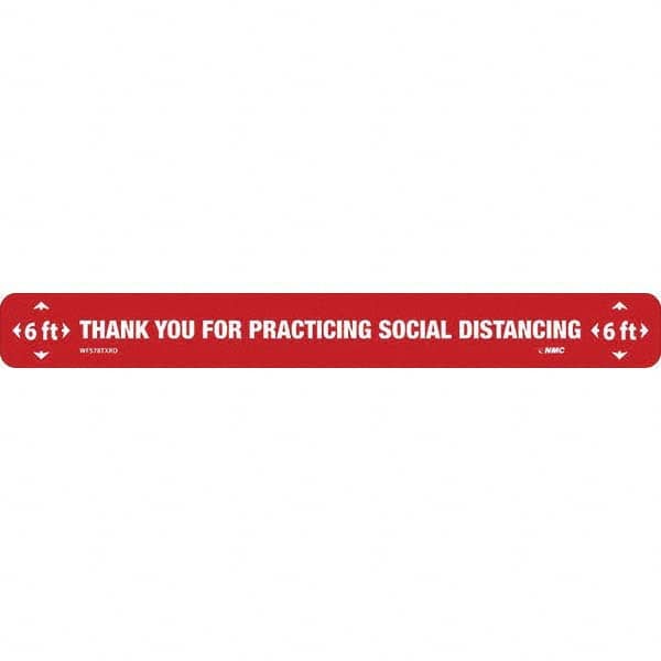 NMC - "Thank You for Practicting Social Distancing" Adhesive-Backed Floor Sign - A1 Tooling