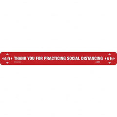 NMC - "Thank You for Practicting Social Distancing" Adhesive-Backed Floor Sign - A1 Tooling