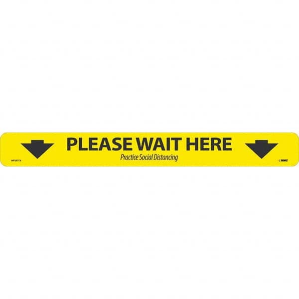 NMC - "Please Wait Here" Adhesive-Backed Floor Sign - A1 Tooling