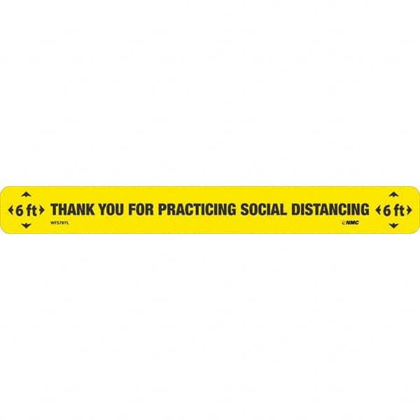 NMC - "Thank You for Practicting Social Distancing" Adhesive-Backed Floor Sign - A1 Tooling