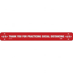 NMC - "Thank You for Practicting Social Distancing" Adhesive-Backed Floor Sign - A1 Tooling