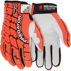 MCR Safety - Size 2XL, ANSI Cut Lvl A5, Puncture Lvl 5, Abrasion Lvl 4, Synthetic Leather Coated Cut & Puncture Resistant Gloves - A1 Tooling