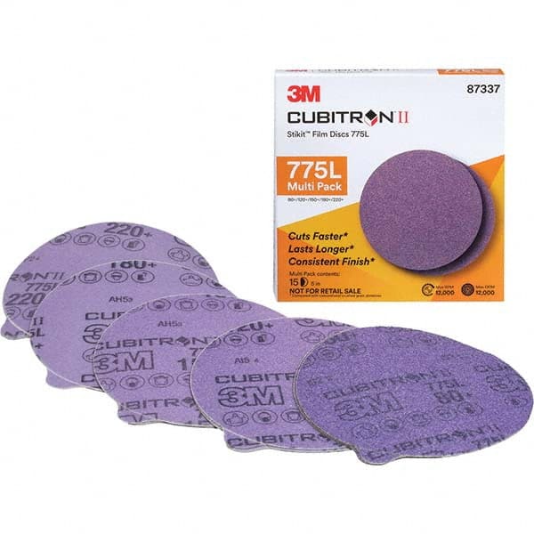 3M - Adhesive-Backed/PSA Discs Disc Diameter (Inch): 5 Abrasive Material: Ceramic - A1 Tooling