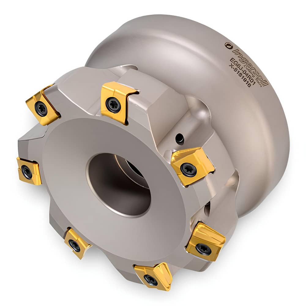 Indexable High-Feed Face Mills; Minimum Cutting Diameter: 3.1590 in; Maximum Cutting Diameter: 4.0000 in; Maximum Depth Of Cut: 0.0900 in; Arbor Hole Diameter (mm): 1.50; Compatible Insert Size Code: 324; Maximum Ramping Angle: 0.2  ™; Series: EG6J; Cutte