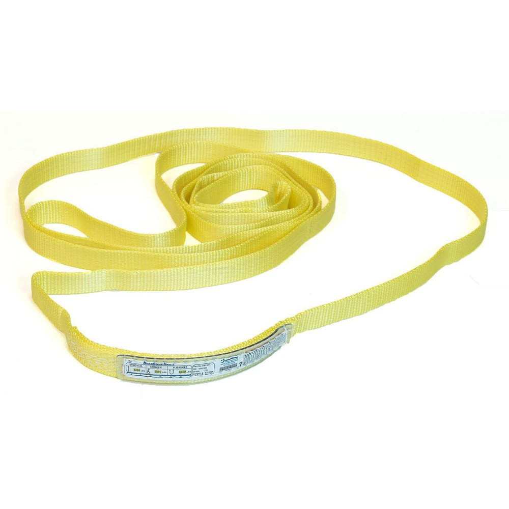 Slings & Tiedowns (Load-Rated); Sling Type: Endless; Length (Feet): 14; Vertical Capacity (Lb.): 3200; Choker Capacity (Lb.): 2500; Width (Inch): 1; Basket Capacity (Lb.): 6400; Eye Type: No Eye; Sling Material: Nylon; Sling Width: 1 in; Number Of Plies: