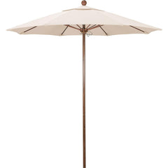 Patio Umbrellas; Diameter (Feet): 7.5; Height (Feet): 8.000; Fabric Color: Canvas; Base Included: No; Canopy Fabric: Pacifica; Fade Resistant: Yes; Additional Information: Push Lift; Frame Material: Aluminum