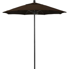 Patio Umbrellas; Diameter (Feet): 7.5; Height (Feet): 8.000; Fabric Color: Mocha; Base Included: No; Canopy Fabric: Pacifica; Fade Resistant: Yes; Additional Information: Push Lift; Frame Material: Aluminum