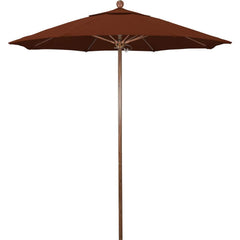 Patio Umbrellas; Diameter (Feet): 7.5; Height (Feet): 8.000; Fabric Color: Terracotta; Base Included: No; Canopy Fabric: Pacifica; Fade Resistant: Yes; Additional Information: Push Lift; Frame Material: Aluminum