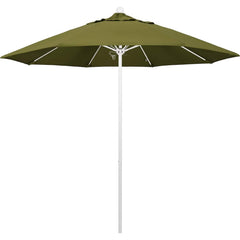 Patio Umbrellas; Diameter (Feet): 9; Height (Feet): 8.583; Fabric Color: Palm; Base Included: No; Canopy Fabric: Pacifica; Fade Resistant: Yes; Additional Information: Push Lift; Frame Material: Aluminum