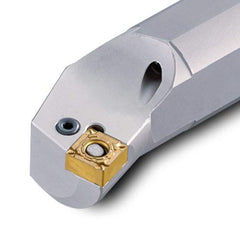 Indexable Boring Bar:  A16T-HSKNR-33,  1.00 mm Shank Dia,  75.00&deg N/A Steel 12.0000″ OAL,  Lever,