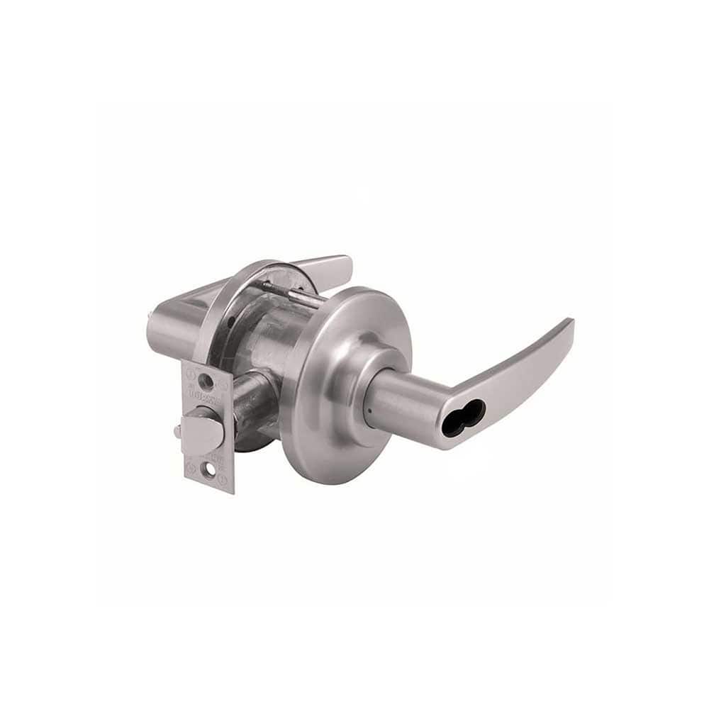 Lever Locksets; Type: Entry; Key Type: Keyed Different; Strike Type: ANSI 4-7/8; Finish/Coating: Satin Chrome; Material: Steel; Material: Steel; Door Thickness: 1-3/8 ™1-3/4; Backset: 2.75; Lockset Grade: Grade 2; Cylinder Type: SFIC Less Core; Minimum Or