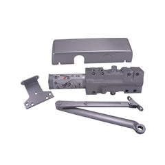 416 Door Closer Damper: 225 lb Load Capacity Plastic, Aluminum Painted Finish, Non-Handed