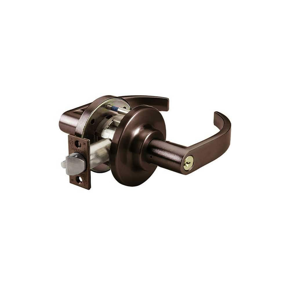 Lever Locksets; Type: Classroom/Intruder; Key Type: Keyed Different; Strike Type: ANSI 4-7/8; Finish/Coating: Oil Rubbed Bronze; Material: Steel; Material: Steel; Door Thickness: 1-3/4″ ™2-1/4″ ™; Backset: 2.75; Lockset Grade: Grade 1; Cylinder Type: Conv