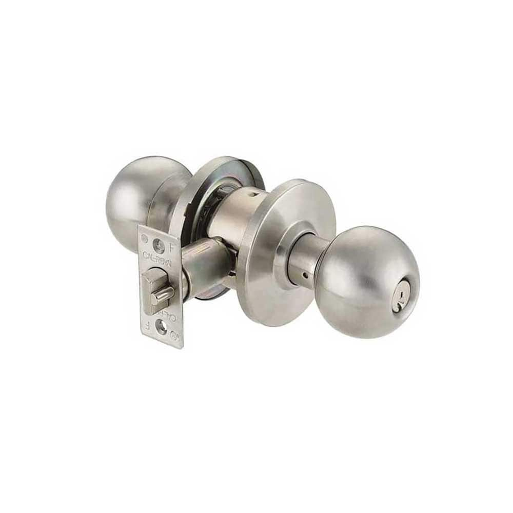 Knob Locksets; Type: Passage; None; Key Type: Keyless; Material: Cold Rolled Steel; Finish/Coating: Satin Stainless Steel; Compatible Door Thickness: 1 3/8 - 1 3/4; Material: Cold Rolled Steel; Backset: 2.75; Lockset Grade: Grade 2; Minimum Order Quantity