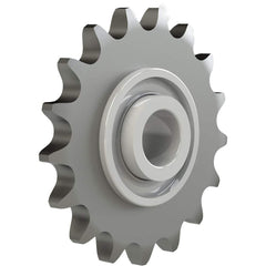 Chain Idler Sprockets; Bore Diameter: 17.0000; Pitch: 0.75 in; Compatible Shaft Diameter: 0.669 in; Number Of Strands: 1; Bearing Type: Ball; Material: Glass Reinforced Nylon; Number of Teeth: 13; Minimum Order Quantity: Glass Reinforced Nylon; Shaft Diam