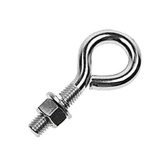 Fixed Lifting Eye Bolt: With Shoulder, 2,000 lb Capacity, 1/2 ™ Thread, Grade 316 Stainless Steel Fully Threaded, 1-1/2″ Shank