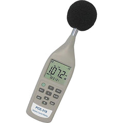 Sound Meters; Meter Type: Class 2 Sound Meter; Frequency Weighting: A & C; Maximum Decibel Rating: 130; Minimum Decibel Rating: 26; Display Type: LCD; Accuracy (dB):  ™1.5 dB (ref. 94 dB at 1 kHz); Accuracy:  ™1.5 dB (ref. 94 dB at 1 kHz)