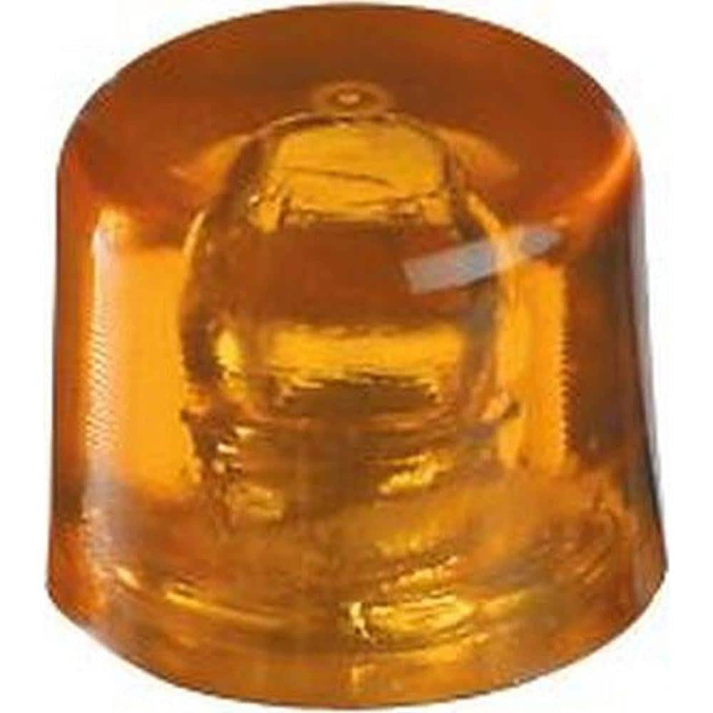 Replacement Heads & Faces; Material: Cellulose Acetate; Tip Diameter (mm): 35.00; Hardness: 65 Shore D; Color: Amber; Mount Type: Snap-in