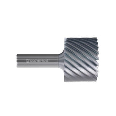 Square End Mill: 2-1/2'' Dia, 1-7/8'' LOC, 4.5'' OAL, 22 Flutes, High Speed Steel Single End, TiCN Finish, Helical Flute, Centercutting