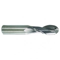 3/8 TuffCut AL 2 Fl Ctr Cut Ball Al End Mill - A1 Tooling