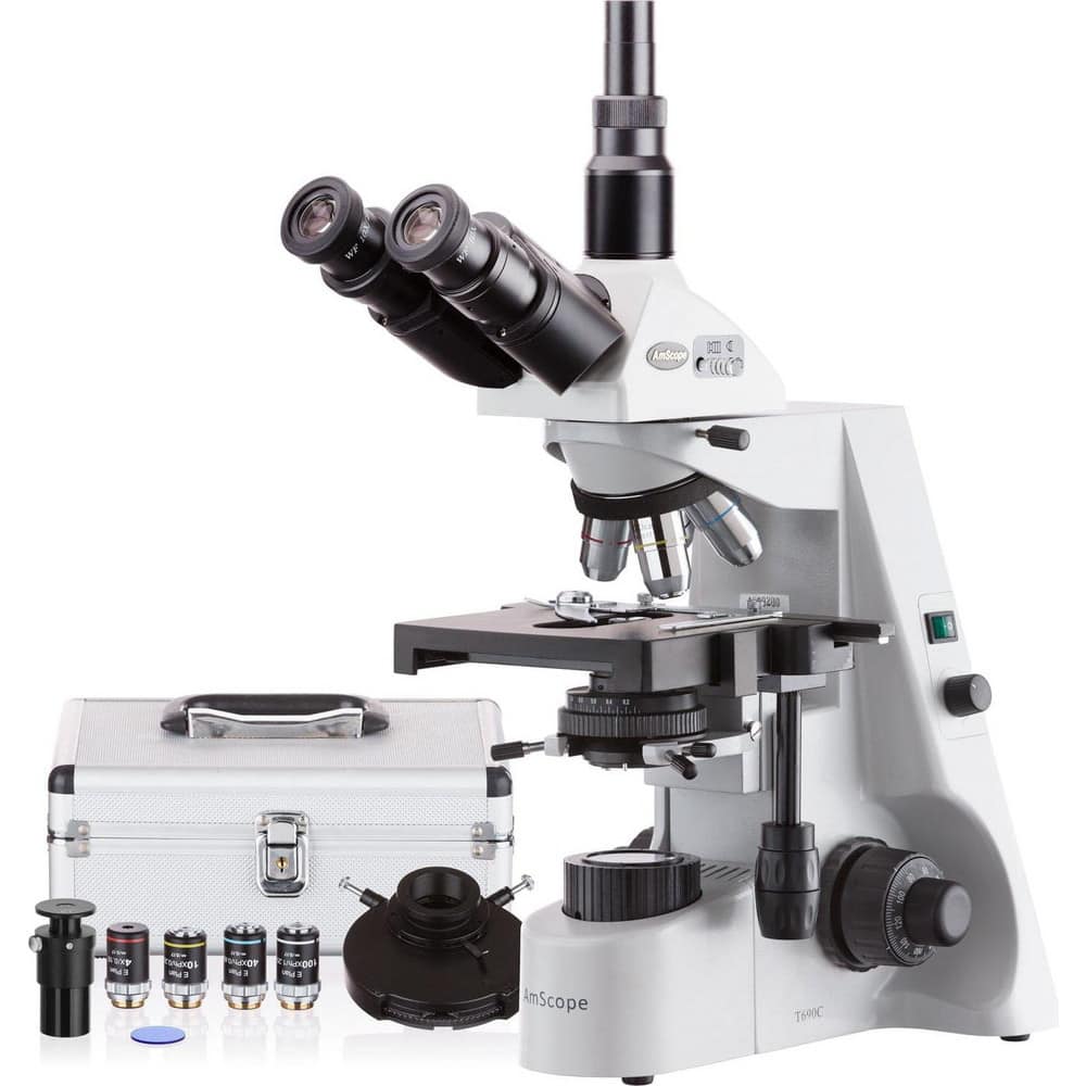 Microscopes; Microscope Type: Stereo; Eyepiece Type: Trinocular; Image Direction: Upright; Eyepiece Magnification: 10x; Maximum Magnification: 40x