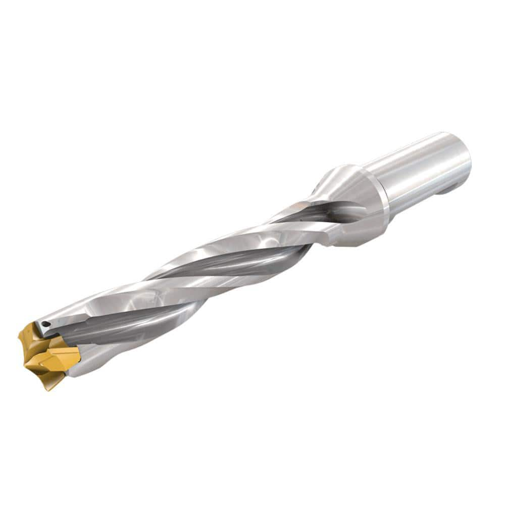 Replaceable Tip Drill: 0.906 to 0.941'' Drill Dia, 4.724″ Max Depth, 1.25'' Flatted Shank Uses H3P Inserts, 8.76″ OAL, Through Coolant