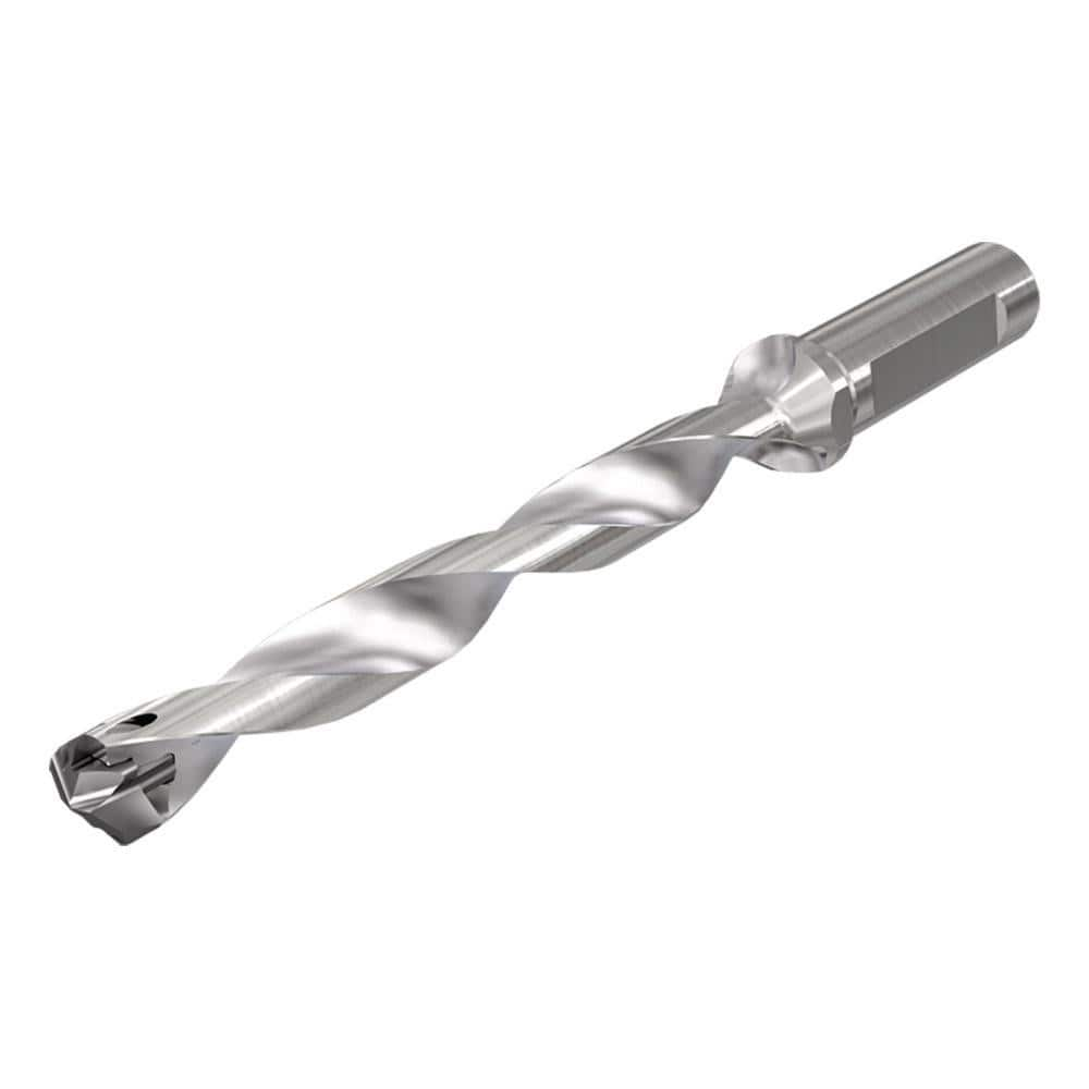 Replaceable Tip Drill: 29 to 29.9 mm Drill Dia, 236.43 mm Max Depth, 32 mm Flatted Shank Uses ICP Inserts, 337.8 mm OAL, Through Coolant