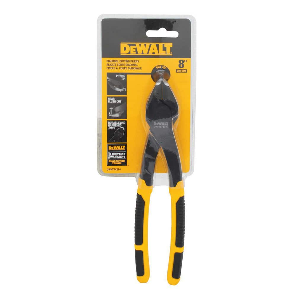 Cutting Pliers; Insulated: Yes; Cutting Capacity: 1.3 in; Overall Length: 8.00; Cutting Style: Flush; Handle Material: Bi-Material; Maximum Jaw Opening: 1.3 in; Non-sparking: No