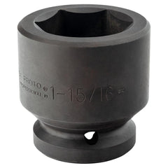 Impact Sockets; Drive Style: Spline; Material: Steel; Finish: Black Oxide; Insulated: No; Non-sparking: No; Deep: No; Number Of Points: 6; Overall Length: 3.53