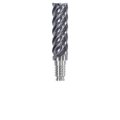 Corner Radius & Corner Chamfer End Mill Heads; Chamfer Angle: 45.000; Connection Type: Duo-Lock 20; Centercutting: No; Flute Type: Spiral; Number Of Flutes: 5; End Mill Material: Solid Carbide; Overall Length: 2.76