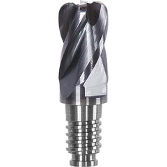 Corner Radius & Corner Chamfer End Mill Heads; Connection Type: Duo-Lock 12; Centercutting: Yes; Flute Type: Helical; Series: Haimer Mill; Number Of Flutes: 4; Overall Length: 0.94