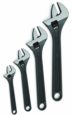 4 Piece Black Adjustable Wrench Set - A1 Tooling