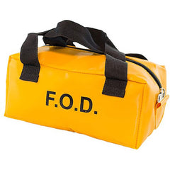 Tool Bags & Tool Totes; Closure Type: Zipper; Material: Vinyl; Overall Width: 9; Overall Depth: 4 in; Overall Height: 3.75 in; Color: Yellow; Number Of Pockets: 1.000