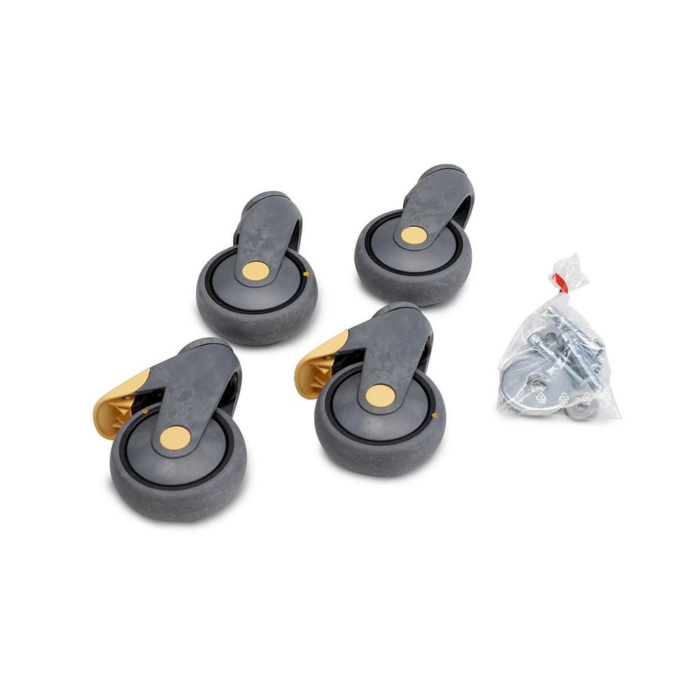 Workbench & Workstation Accessories; Accessory Type: Caster Set; Load Capacity: 440; For Use With: Treston Electric Desk, ESD; Includes: (2) Locking & (2) Non-Locking Swivel Casters