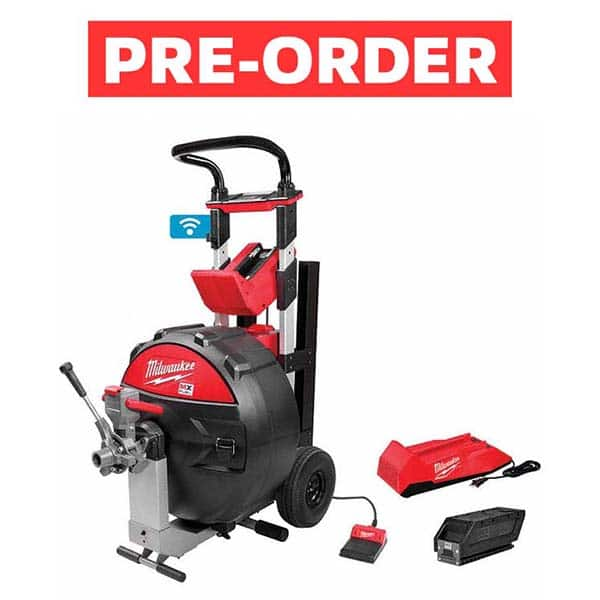 Milwaukee Tool - Electric & Gas Drain Cleaning Machines Type of Power: Cordless For Minimum Pipe Size: 3 (Inch) - A1 Tooling