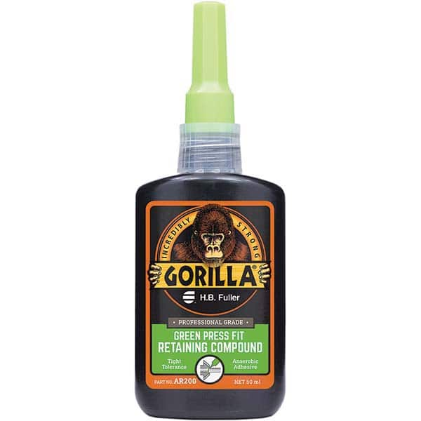 GorillaPro - 50 mL Bottle, Green, Press Fit Retaining Compound - A1 Tooling