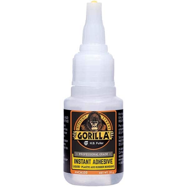 GorillaPro - 20 g Squeeze Bottle Clear Instant Adhesive - A1 Tooling