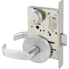 Lever Locksets; Type: Classroom; Door Thickness: 1-3/4; Key Type: Conventional; Back Set: 2-3/4; For Use With: Commercial Doors; Finish/Coating: Satin Chrome; Material: Steel; Material: Steel; Door Thickness: 1-3/4; Lockset Grade: Grade 1; Performance: He