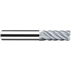 Square End Mill: 40mm LOC, 104mm OAL, 6 Flutes, Solid Carbide Single End, Celero Finish, Spiral Flute, 40 ™ Variable Helix, Centercutting, RH Cut, RH Flute, Series Multicut XA