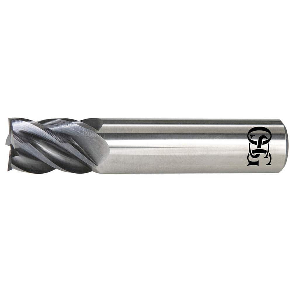 OSG - VGM5 1" Diam 5-Flute Carbide 1/4" Corner Radius End Mill - Exact Industrial Supply