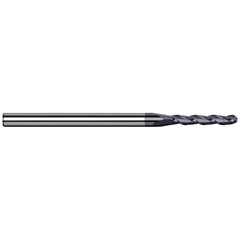 Harvey Tool - Ball End Mills; Mill Diameter (mm): 1.00 ; Mill Diameter (Decimal Inch): 0.0394 ; Number of Flutes: 3 ; Length of Cut (mm): 5.0000 ; Length of Cut (Decimal Inch): 0.1969 ; Material: Solid Carbide - Exact Industrial Supply