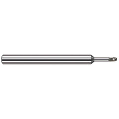 Harvey Tool - Ball End Mills; Mill Diameter (mm): 0.80 ; Mill Diameter (Inch): 1/32 ; Mill Diameter (Decimal Inch): 0.0310 ; Number of Flutes: 3 ; Length of Cut (Decimal Inch): 0.0460 ; Material: Solid Carbide - Exact Industrial Supply