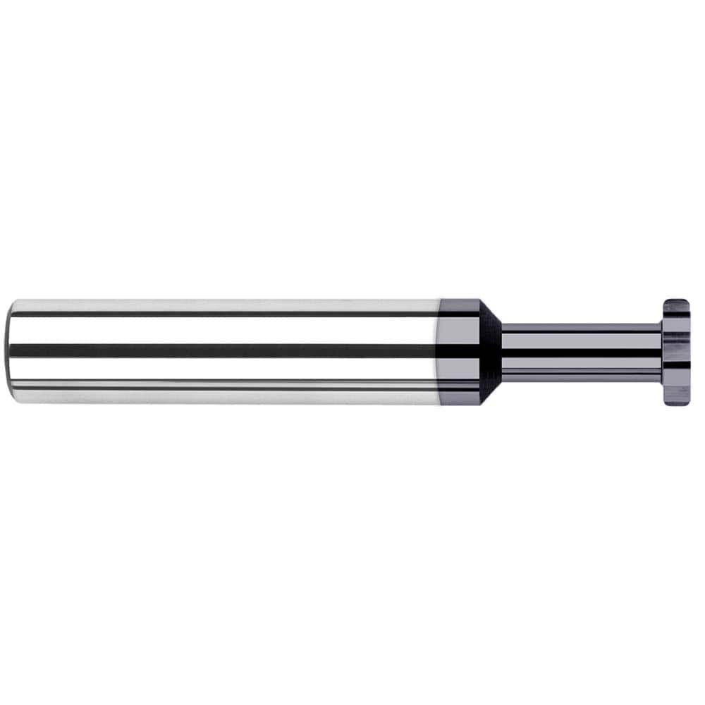 Harvey Tool - 3/8" Cut Diam, 1/4" Cut Width, 3/8" Shank, Straight-Tooth Woodruff Keyseat Cutter - Exact Industrial Supply